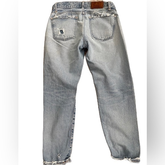 Mousey distressed tapered denim size 27 100% cotton jeans vintage. - Picture 2 of 13